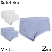 画像をギャラリービューアに読み込む, 天スパンブリーフ パイル 2枚組 抗菌防臭加工 (M~LL)(綿100% メンズ 男性 紳士 下着 肌着 インナー オールシーズン ベーシック)三和 (在庫限り)