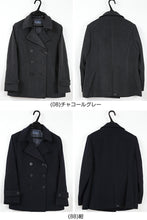 画像をギャラリービューアに読み込む, スクールコート 女子 高校生 中学生 ピーコート Pコート ショート丈 S~LL OLIVE des OLIVE 紺 グレー 女の子 学生 レディース 冬 防寒 通学 フードなし (送料無料) (在庫限り)