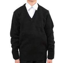 画像をギャラリービューアに読み込む, FIRST BEAT スクールニット Vセーター 100~130cm (学生服 制服 中学生 高校生 通学 スクール ニット スクールセーター 学生 黒 紺) (取寄せ)