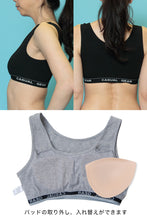 画像をギャラリービューアに読み込む, ノンワイヤーブラ 綿 レディース ハーフトップ M~LL (ノンワイヤーブラジャー 中学生 スポーツブラ 締め付けない インナー カップ付きインナー ハーフブラ 下着 シンプル) (婦人肌着)