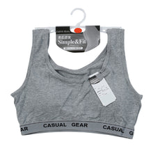 画像をギャラリービューアに読み込む, ノンワイヤーブラ 綿 レディース ハーフトップ M~LL (ノンワイヤーブラジャー 中学生 スポーツブラ 締め付けない インナー カップ付きインナー ハーフブラ 下着 シンプル) (婦人肌着)