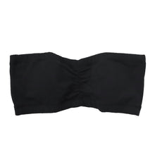 画像をギャラリービューアに読み込む, チューブトップ カップ付 ブラジャー S M L LL 3L 4L ズレない ノンワイヤー 綿 コットン ブラジャー チューブブラ 大きいサイズ 女性 キッズ 下着 ヨガ 夏 肩だし ブラトップ (在庫限り)