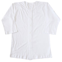 画像をギャラリービューアに読み込む, 前開きシャツ 紳士 介護 下着 7分袖 インナー S~5L (S M L LL 3L 4L 5L 綿100% プラスチックホック式 ワンタッチ肌着 シャツ メンズ 男性)