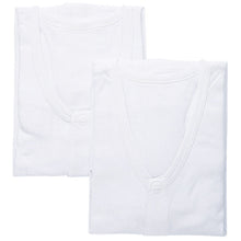 画像をギャラリービューアに読み込む, 前開きシャツ 紳士 介護 下着 7分袖 インナー 3L 2枚組 (綿100% マジックテープ式 ワンタッチ肌着 シャツ メンズ 男性 大きいサイズ) (在庫限り)