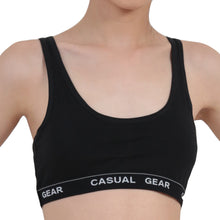 画像をギャラリービューアに読み込む, スポーツブラ ジュニア 綿 3枚セット 140cm~160cm (ジュニアブラ スポブラ 小学生 ブラ インナー 子供 ブラジャー 中学生 女子 下着 ハーフトップ ダンス スポーツ シンプル ファーストブラ) (子供肌着) (在庫限り)