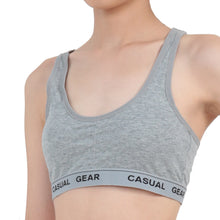 画像をギャラリービューアに読み込む, スポーツブラ ジュニア 綿 3枚セット 140cm~160cm (ジュニアブラ スポブラ 小学生 ブラ インナー 子供 ブラジャー 中学生 女子 下着 ハーフトップ ダンス スポーツ シンプル ファーストブラ) (子供肌着) (在庫限り)