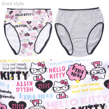 画像をギャラリービューアに読み込む, 女の子 綿100% 柄おまかせショーツ ハローキティ 2枚組 140~160cm (女子 キャラクター ガールズ キティ 下着 パンツ コットン 小学生) (取寄せ)