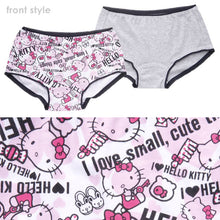 画像をギャラリービューアに読み込む, 女の子 綿100% ローライズショーツ 柄おまかせ ハローキティ 2枚組 140~160cm (ガールズ キャラクター 下着 パンツ 女児 女子 コットン ) (在庫限り)