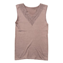 画像をギャラリービューアに読み込む, ソフトフィットであたたかい 遠赤背当て付きベスト M~LL (レディース ノースリーブ 肌着 下着 保温 あたたかい 防寒 L) (婦人肌着)