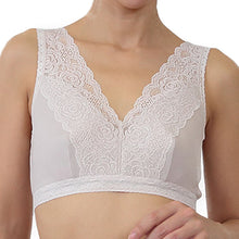 画像をギャラリービューアに読み込む, ノンワイヤーブラ 綿 M~4L (ブラジャー 大きいサイズ ノンワイヤー 綿100% レディース インナー ハーフトップ 日本製 楽なブラ レース 締め付けない 下着) (婦人肌着) (取寄せ)