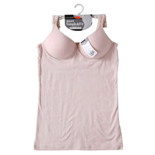 画像をギャラリービューアに読み込む, カジュアルギア モールドタンクインナー M~LL (レディース カップ付き インナー 下着 キャミソール タンクトップ ブラトップ 綿混 綿 モールドカップ) (婦人肌着)