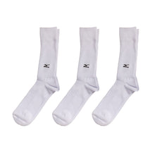 画像をギャラリービューアに読み込む, ミズノ クルーソックス メンズ 3足組 24-26cm・26-28cm (スクールソックス ワンポイント 男子 靴下 白 ソックス スポーツソックス 通学 スポーツ クルー丈) (紳士靴下)