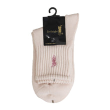 画像をギャラリービューアに読み込む, Sir-Knight ワンポイント刺繍入りソックス 22 - 24cm レディース 婦人 ソックス 靴下 クルーソックス 綿混 くつした くつ下 コットン 学生 通学 制服 小学生 中学生 高校生