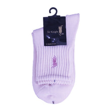 画像をギャラリービューアに読み込む, Sir-Knight ワンポイント刺繍入りソックス 22 - 24cm レディース 婦人 ソックス 靴下 クルーソックス 綿混 くつした くつ下 コットン 学生 通学 制服 小学生 中学生 高校生
