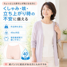画像をギャラリービューアに読み込む, 婦人 吸水ズロース 40cc 綿100% 深ばき ゆったり レディース 尿漏れ 尿モレ 失禁パンツ M L LL 軽失禁ショーツ 抗菌 防臭 消臭 防水 シニア 高齢者 介護ショーツ 外出 普段使い 旅行 尿もれ対策 下着 インナー おでかけ 入院 介護用 安心ショーツ