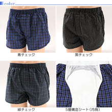 画像をギャラリービューアに読み込む, 尿モレ安心 前開きトランクス S~3L (メンズ パンツ 失禁) (介護肌着) (取寄せ)