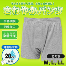 画像をギャラリービューアに読み込む, さわやかパンツ 失禁ニットトランクス 20cc対応 M~LL (メンズ ボクサー 下着)