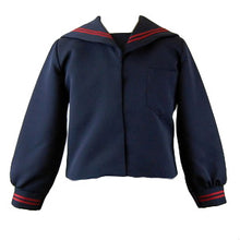 画像をギャラリービューアに読み込む, ティアラ 女子小学生 カシドス織り 赤2本ライン セーラー服 140cmA~165cmA Tiara (送料無料) (取寄せ)