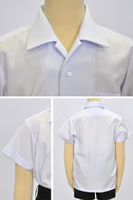 画像をギャラリービューアに読み込む, トンボ学生服 開襟シャツ 半袖 男子 140cmB・150cmB・BS~BLL (スクールシャツ 制服 学生服 シャツ カッターシャツ ゆったり 大きいサイズ 180cm 190cm) (取寄せ)