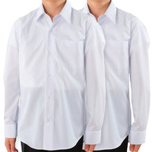 画像をギャラリービューアに読み込む, スクールシャツ 長袖 男子 トンボ学生服 2枚セット 140cmA~190cmA (カッターシャツ ワイシャツ 中学生 高校生 シャツ 学生 スクール yシャツ 140 150)