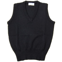 画像をギャラリービューアに読み込む, FIRST BEAT スクールニットベスト M~3L (ニットベスト ベスト 学生服 制服 中学生 高校生 通学 スクール ニット スクールベスト 学生 黒 紺 丸洗いOK 毛玉ができにくい) (取寄せ)