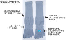 画像をギャラリービューアに読み込む, 5本指ソックス メンズ 綿100% クルーソックス 25-27cm (五本指 靴下 男性 コットン 縮みにくい 日本製 かかとなし 水虫対策) (紳士靴下)