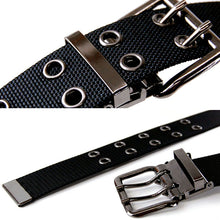 画像をギャラリービューアに読み込む, 黒光りの2本ピン 作業用ベルト 110cm・130cm (ベルト 作業服 作業着 カジュアル ワーキング)