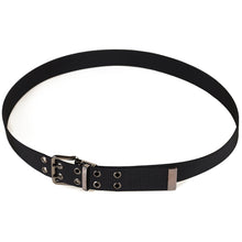 画像をギャラリービューアに読み込む, 黒光りの2本ピン 作業用ベルト 110cm・130cm (ベルト 作業服 作業着 カジュアル ワーキング)