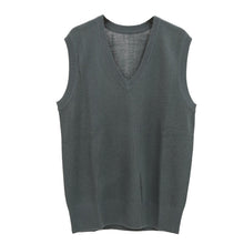 画像をギャラリービューアに読み込む, Vネック ニット メンズ ベスト ビジネス S~3L V首 ビジネス カジュアル オフィス 秋 冬 ウール 防寒 大きいサイズ メンズニット メンズセーター 無地 シンプル スリム 薄手