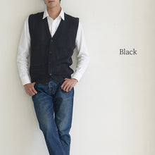 画像をギャラリービューアに読み込む, メンズ 前あき ニットベスト V首 S~3L Vネック ビジネス カジュアル オフィス 秋 冬 ウール 防寒 大きいサイズ メンズニット メンズセーター 無地 シンプル スリム 薄手