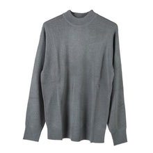 画像をギャラリービューアに読み込む, ハイネック メンズ ニット S~3L ビジネス カジュアル オフィス 秋 冬 ウール 防寒 大きいサイズ メンズニット メンズセーター 無地 シンプル スリム 薄手