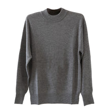 画像をギャラリービューアに読み込む, ハイネック メンズ ニット S~3L ビジネス カジュアル オフィス 秋 冬 ウール 防寒 大きいサイズ メンズニット メンズセーター 無地 シンプル スリム 薄手