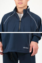 画像をギャラリービューアに読み込む, ギャレックス 長袖体操服 校名プリントあり 4L Galax 体操着 ゆったり 紺 ネイビー 中学生 中学校 女の子 男の子 襟付き ファスナー 子供 長そで 大きいサイズ (送料無料) (在庫限り)