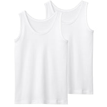 画像をギャラリービューアに読み込む, グンゼ キッズ タンクトップ 女の子 インナー 子供 肌着 綿100% 2枚組 100cm~160cm 子ども 下着 綿 ランニング セット 100 110 120 130 140 150 160 無地 白 黒