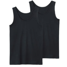画像をギャラリービューアに読み込む, グンゼ キッズ タンクトップ 女の子 インナー 子供 肌着 綿100% 2枚組 100cm~160cm 子ども 下着 綿 ランニング セット 100 110 120 130 140 150 160 無地 白 黒