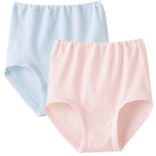 画像をギャラリービューアに読み込む, グンゼ キッズ ショーツ 子供 女の子 パンツ 綿100% 下着 肌着 2枚組 100cm~160cm インナー 100 110 120 130 140 150 160 女児ショーツ セット 子供用 子ども 幼児 綿100 白 桃色 ピーチ 水色 ブルー