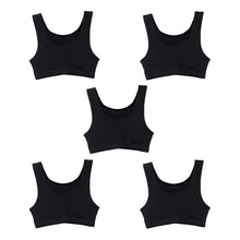 画像をギャラリービューアに読み込む, 【5枚セット】体育deインナー 女児 ソフトカップ付き ハーフトップ (140cm~165cm) (スポーツインナー)