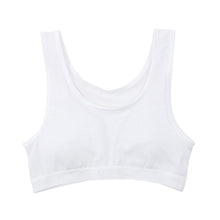 画像をギャラリービューアに読み込む, 体育deインナー ジュニアブラ カップ付き ハーフトップ 140cm~165cm ジュニア ブラジャー 子供 キッズ 下着 インナー 女の子 ファーストブラ ダンス かぶりタイプ ガールズ 女児 カップ内蔵 140 150 160