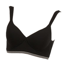 画像をギャラリービューアに読み込む, スポーツブラ レディース スポブラ ブラジャー ノンワイヤー モールドブラ 綿混 M~LL モールドカップ 締め付けない ジュニア 下着 インナー