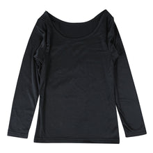 画像をギャラリービューアに読み込む, キッズ あったかインナー 女児 裏起毛 130cm~160cm (8分袖 女の子 肌着 丸首 暖かい 白 黒 130 140 150 160)