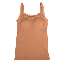 画像をギャラリービューアに読み込む, ブラトップ タンクトップ カップ付き レース レディース M~LL (下着 カップ付 インナー ブラキャミ 綿100% ゆったり 締め付けない コットン) (在庫限り)