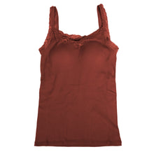 画像をギャラリービューアに読み込む, ブラトップ タンクトップ カップ付き レース レディース M~LL (下着 カップ付 インナー ブラキャミ 綿100% ゆったり 締め付けない コットン) (在庫限り)