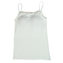 画像をギャラリービューアに読み込む, ブラトップ キャミソール カップ付き レース レディース M~LL (下着 カップ付 インナー ブラキャミ 綿100% ゆったり 締め付けない コットン) (在庫限り)