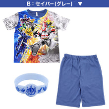 画像をギャラリービューアに読み込む, 仮面ライダーセイバー パジャマ 半袖 光る 100cm~130cm (110cm 120cm 男児 入園祝い 入園準備 光るパジャマ) (在庫限り)