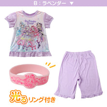 画像をギャラリービューアに読み込む, プリキュア パジャマ 半袖 光るパジャマ 名探偵プリキュア キッズ 上下セット 100 110 120 130 cm 女の子 子供 夏 半ズボン 短パン オールスターズ パジャマ上下 入園祝い 入園準備 部屋着 ルームウェア ルームウエア 子供服 女児 寝巻き たんプリ