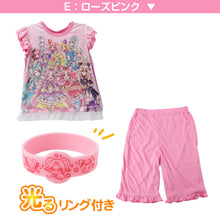 画像をギャラリービューアに読み込む, プリキュア パジャマ 半袖 光るパジャマ 名探偵プリキュア キッズ 上下セット 100 110 120 130 cm 女の子 子供 夏 半ズボン 短パン オールスターズ パジャマ上下 入園祝い 入園準備 部屋着 ルームウェア ルームウエア 子供服 女児 寝巻き たんプリ