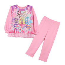 画像をギャラリービューアに読み込む, 光るパジャマ プリキュア 長袖 キッズ パジャマ 女の子 トレーナー 光る 秋 春 上下セット 100 110 120 130 cm 子供 女児 子供服 長ズボン お泊り保育 キミとアイドルプリキュア ルームウェア ルームウエア 部屋着 ぷりきゅあ (送料無料) (在庫限り)