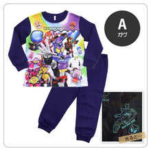 画像をギャラリービューアに読み込む, 光るパジャマ 仮面ライダー パジャマ 長袖 仮面ライダーガヴ 光る 裏起毛 上下セット 100cm~130cm あったかい 110cm 120cm 男児 暖かい 冬 トレーナー 冬用 お泊り保育 ガヴ ヒーロー