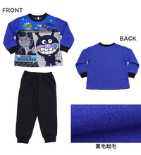 画像をギャラリービューアに読み込む, 男児 ばいきんまん バイキンマン アンパンマン 光るパジャマ 裏起毛 95cm~110cm ( 男の子 あったか アンパンマン 95cm 100cm 110cm もぐりん だだんだん ルームウェア 男児 ) (在庫限り)