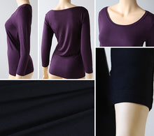 画像をギャラリービューアに読み込む, レディース ヒートインナー 8分袖シャツ M~LL (発熱 婦人 女性 下着 肌着 暖かい アンダーシャツ ラウンドネック) (在庫限り)